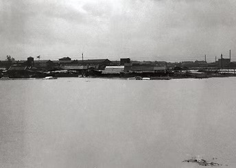1959年八七水災的雲林。(來源:濁水溪文化記憶庫)