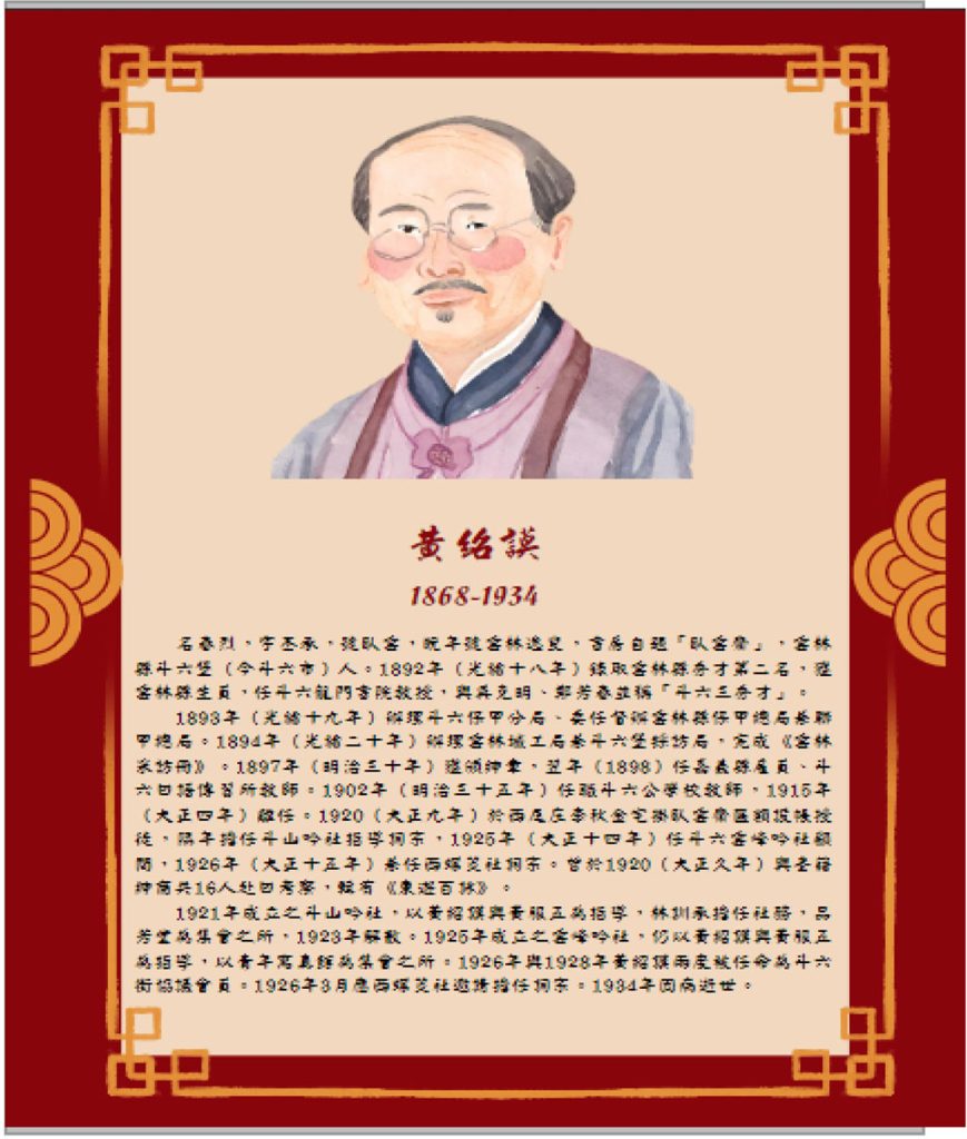 斗六三秀才：黃紹謨