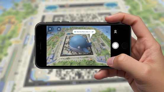 虛實整合範例示意圖（圖源：Canva生成）