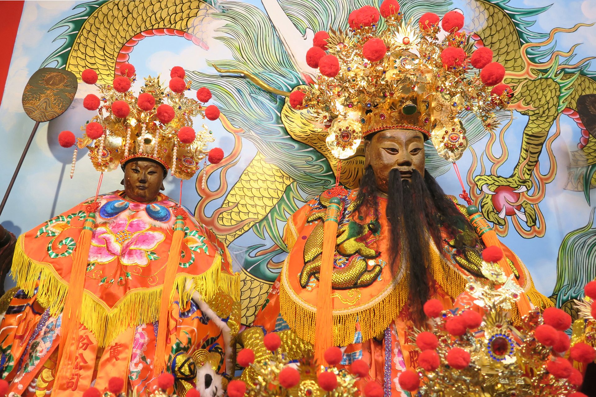 【圖2-1】：安霞宮開漳聖王與聖王夫人。