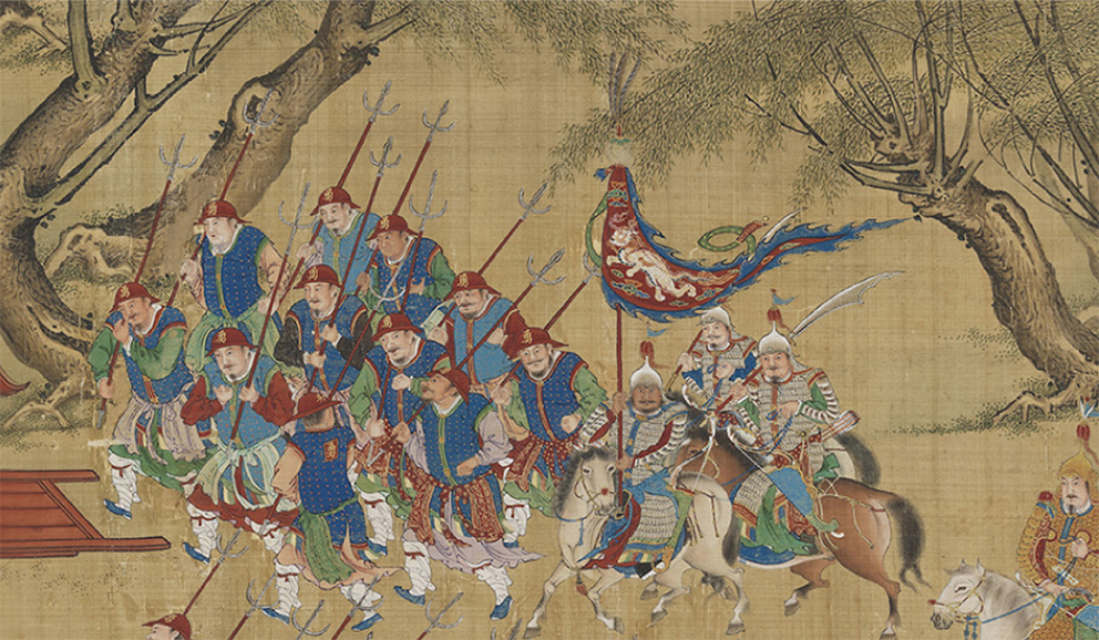 參考《明人畫入蹕圖》中的明鄭時期之水軍