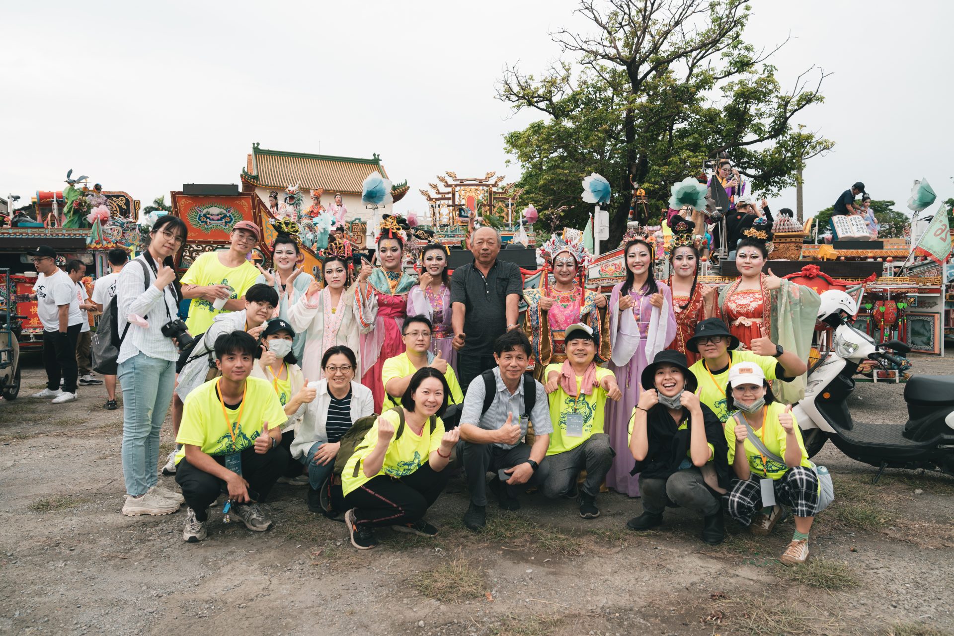 雲科大USR藝閣車全體成員合照。