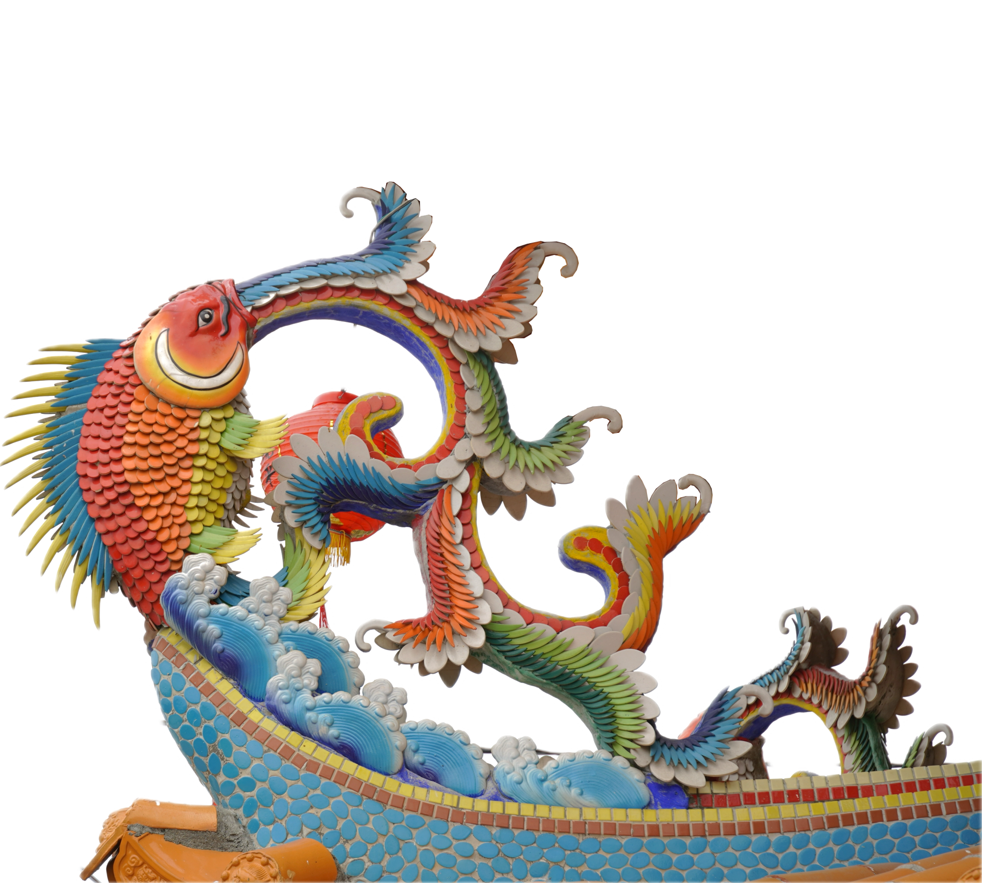 成功廟屋頂工藝_剪黏