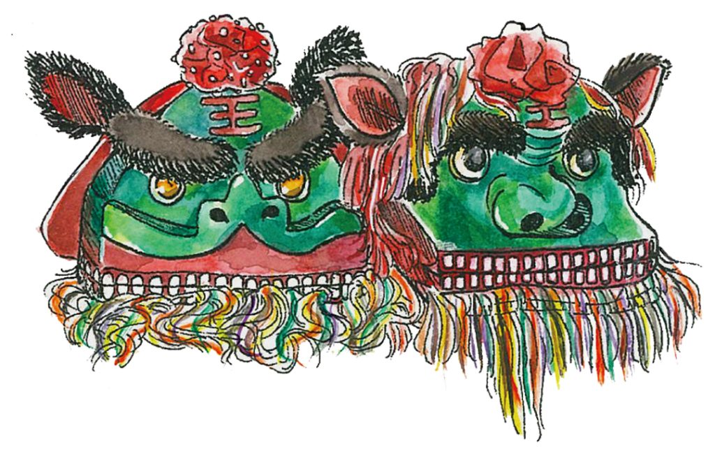 布佳陣-開口客家獅